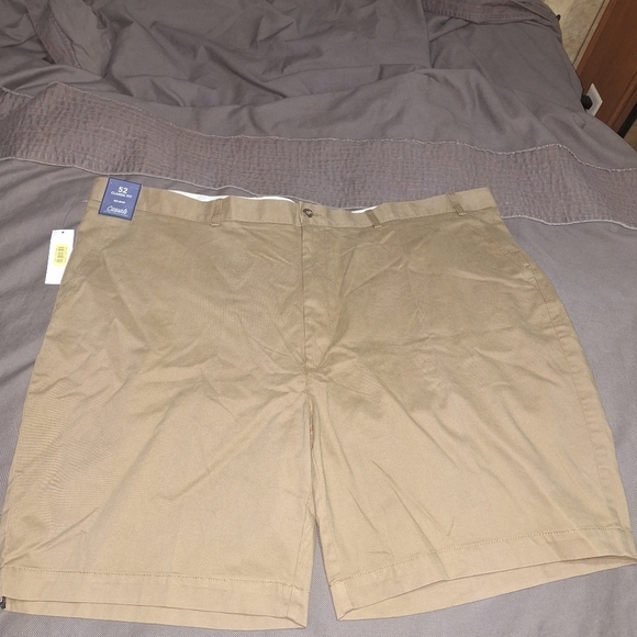 Roundtree and Yorke BigMan Classic Fit Casuals Men's White and Tan Shorts. NWT - Picture 11 of 16